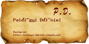 Palágyi Dániel névjegykártya